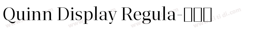 Quinn Display Regula字体转换